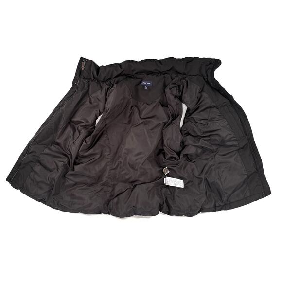 Lands End Thick Down Puffer Vest Womens LARGE Black Feather insulated Jacket ECU - Picture 6 of 9